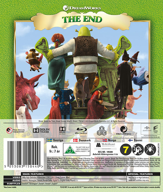 Movie - Shrek 1-4 Box Bd S-T