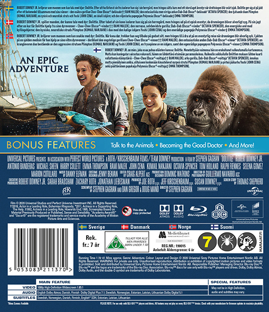 Movie - Dolittle Bd S-T