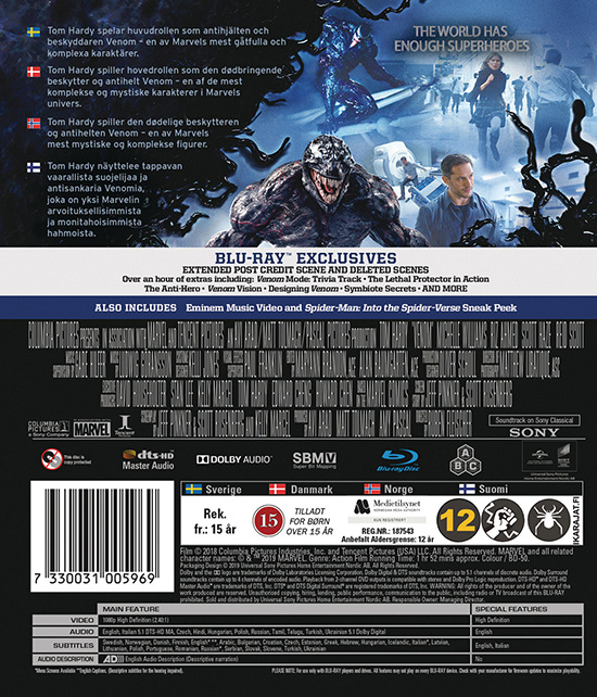 Movie - Venom Bd S-T