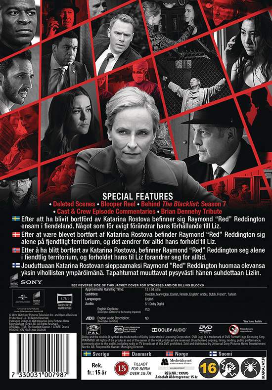 Movie - Blacklist - Season 7 Dvd S-T