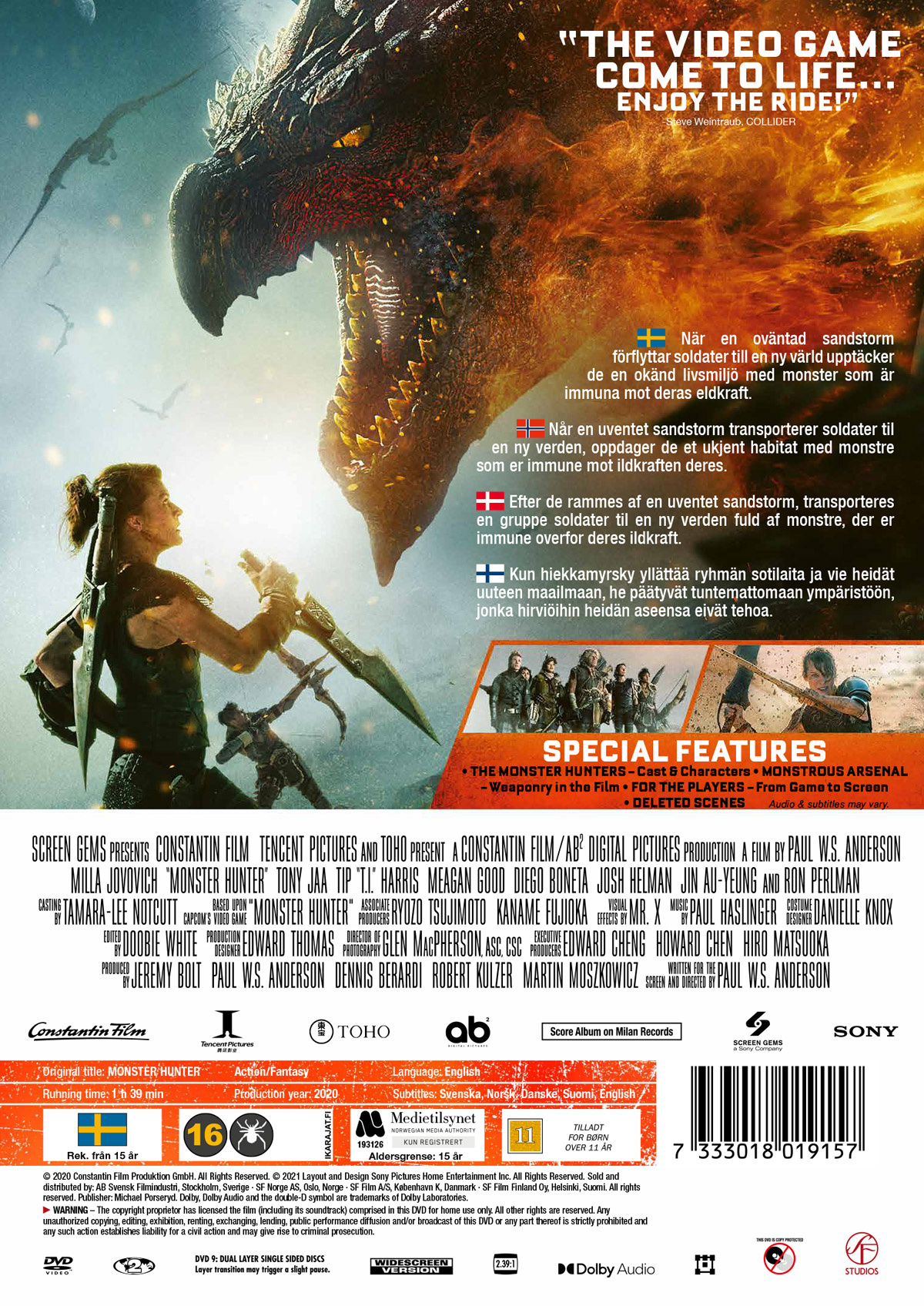 Movie - Monster Hunter (Dvd)