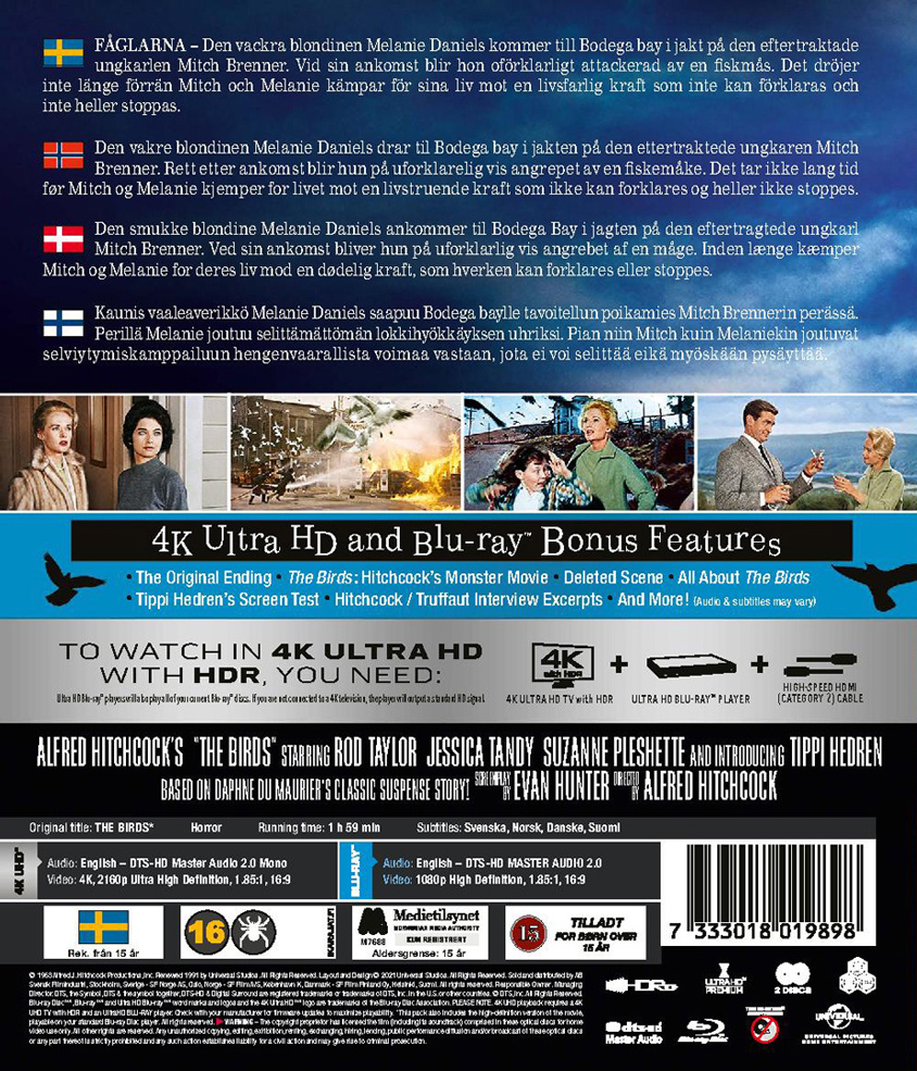 Movie - Birds, The (4K+Bd)