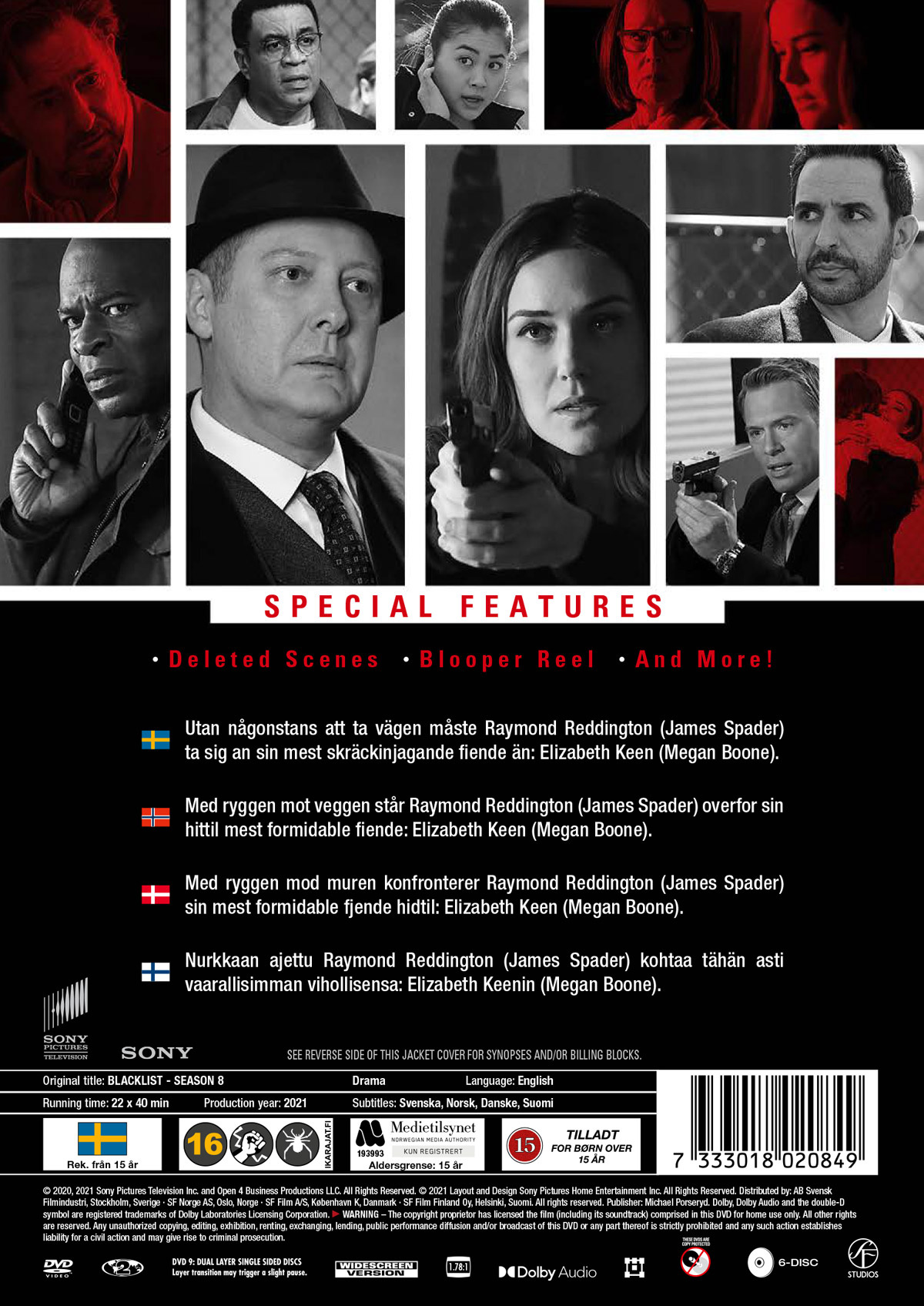 Movie - Blacklist, The - Season 08 (Dvd)