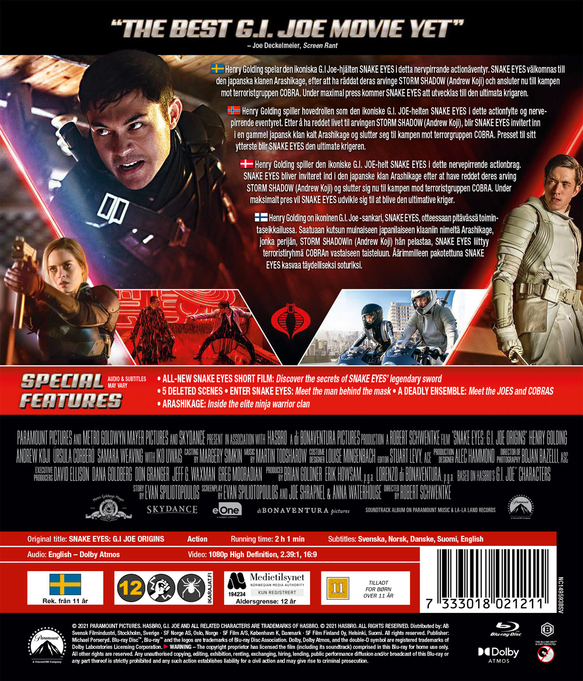 Movie - Snake Eyes: G.I Joe Origins (Bd)