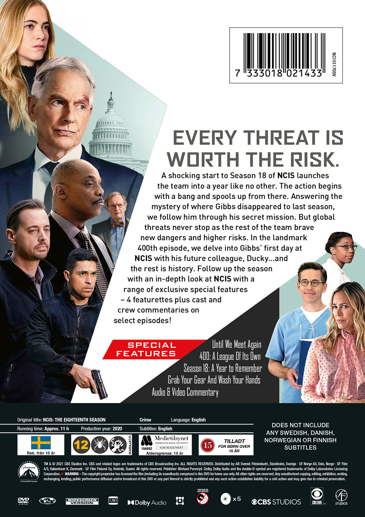 Movie - Ncis: The Eighteenth Season (Dvd) Uk Ver