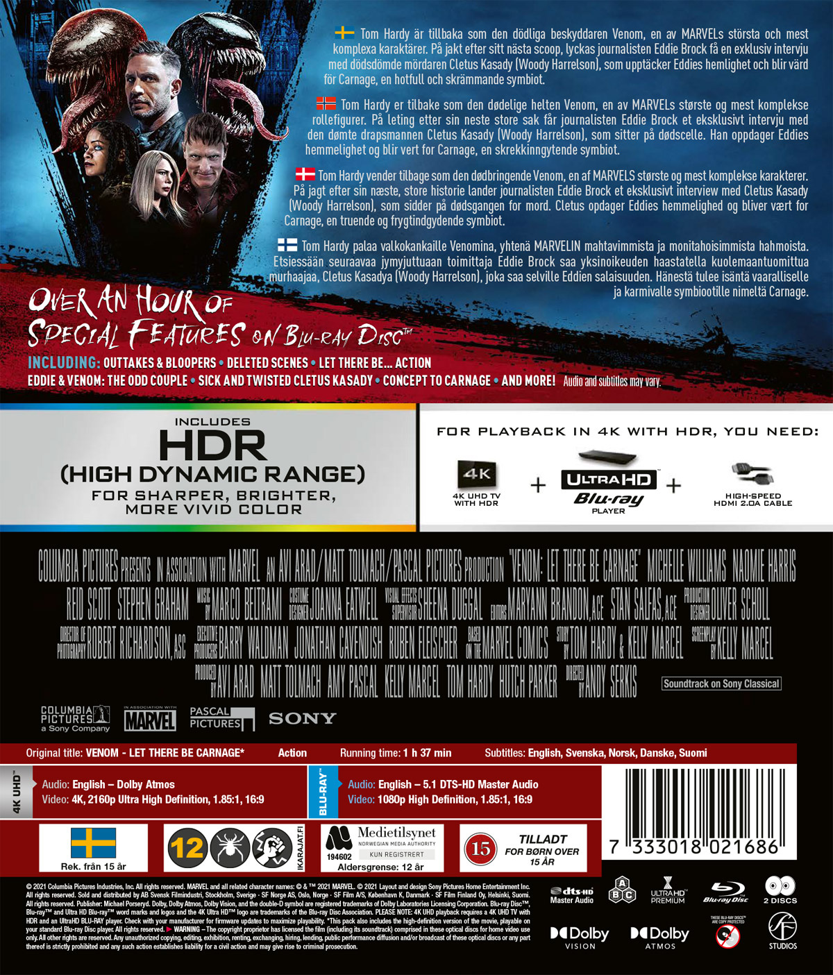 Movie - Venom: Let There Be Carnage (4K+Bd)