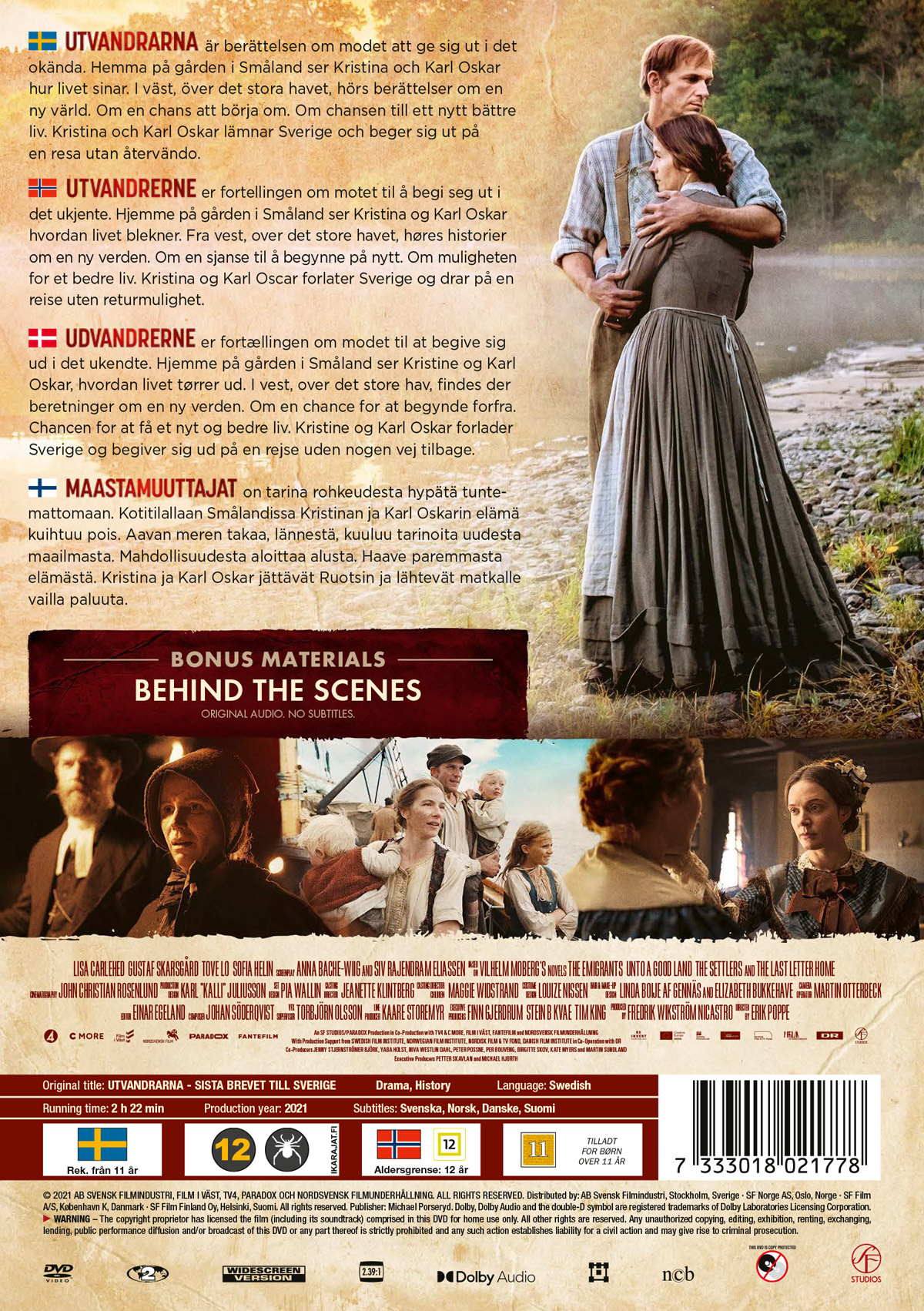 Movie - Utvandrarna (Dvd)