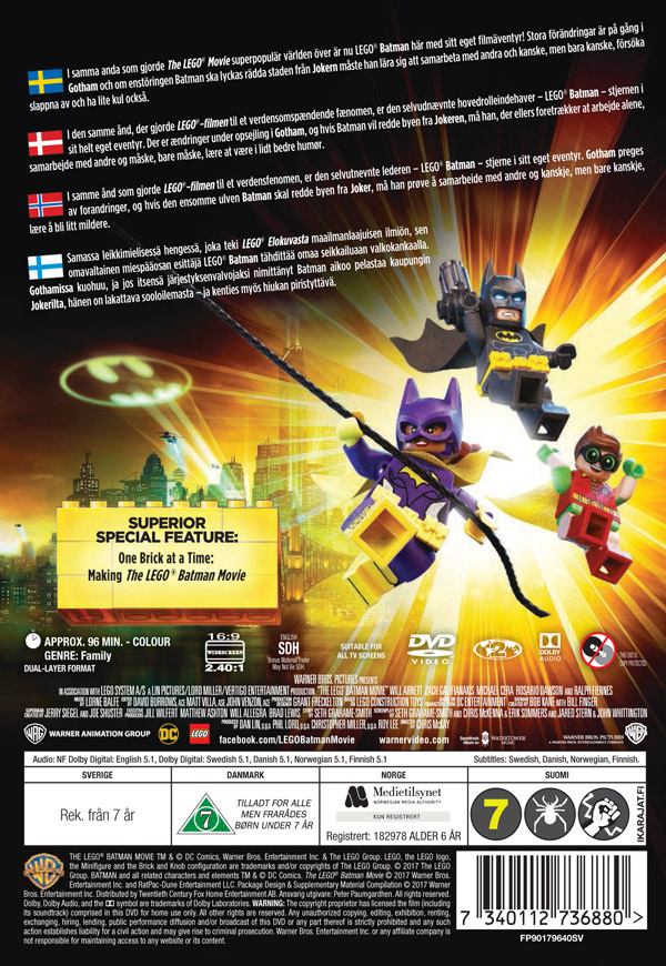 Movie - Lego Batman Movie Dvd