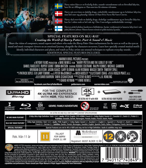 Movie - Harry Potter 4 Uhd