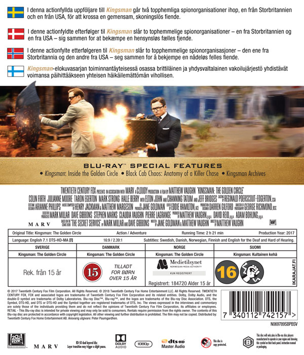Movie - Kingsman: The Golden Circle Bd