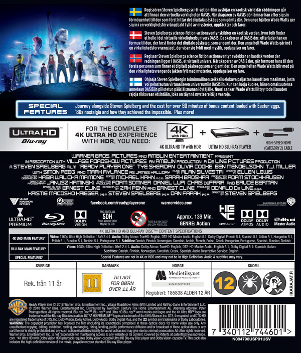 Movie - Ready Player One Uhd