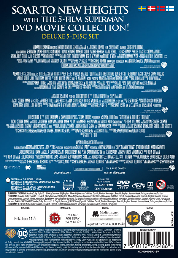 Movie - Superman Collection 1978-2006 5 Films Dv