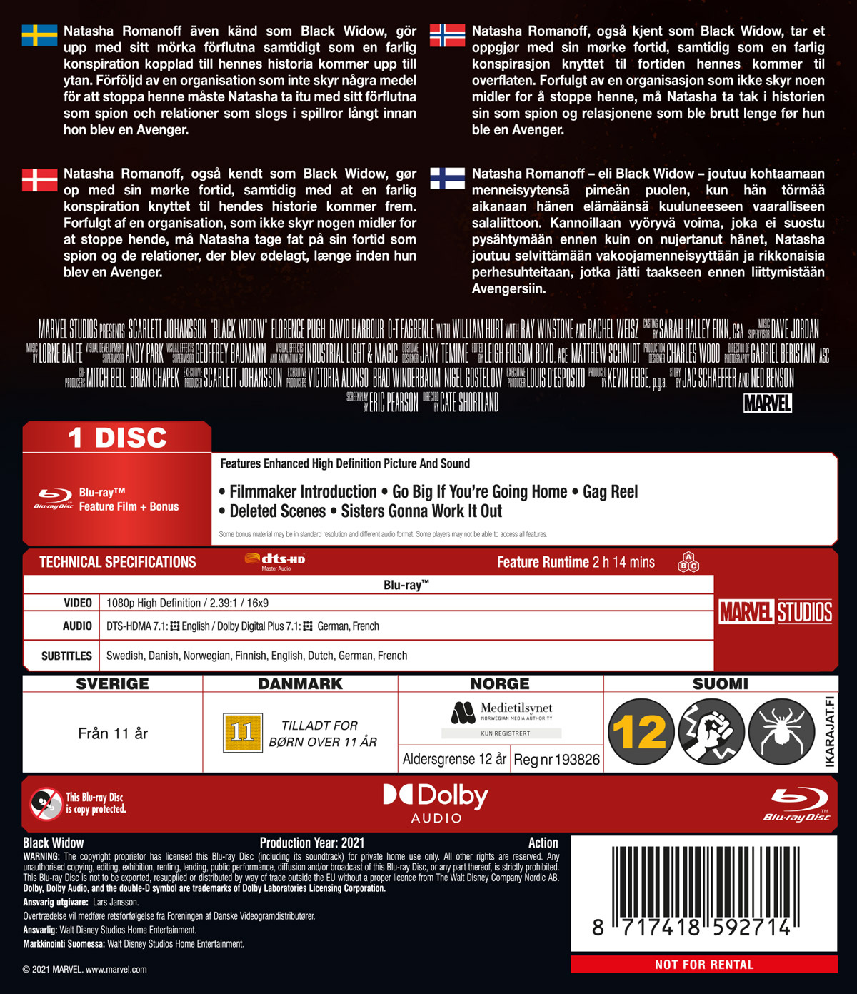 Movie - Black Widow (2021)-Bd