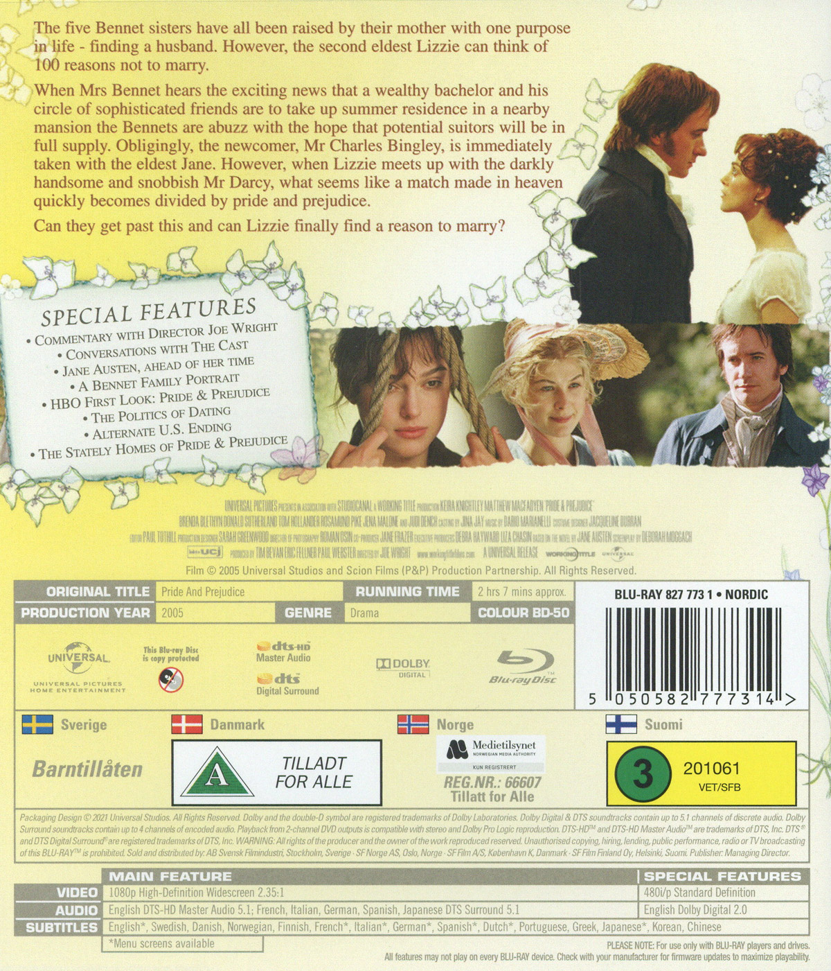 Movie - Pride & Prejudice Bd S-T