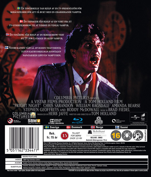 Movie - Fright Night (1985) Bd S-T