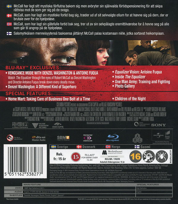 Movie - Equalizer, The Bd S-T