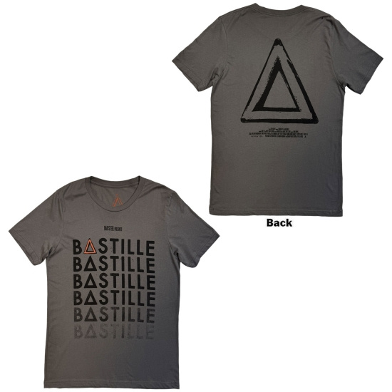 Bastille - Repeat Logo Uni Char T-Shirt