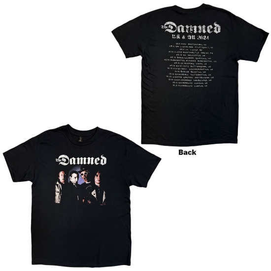 Damned - Damned Photo Uk & Eu Tour 24 Uni Bl T-Shirt
