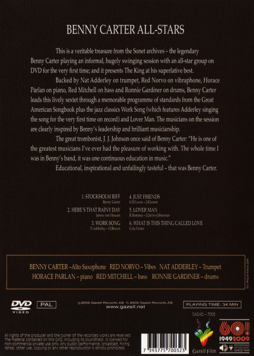 Benny Carter - Benny Carter All-Stars (DVD)
