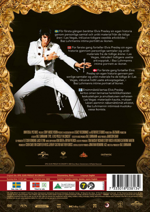 Movie - Epic: Elvis Presley In Concert (DVD)