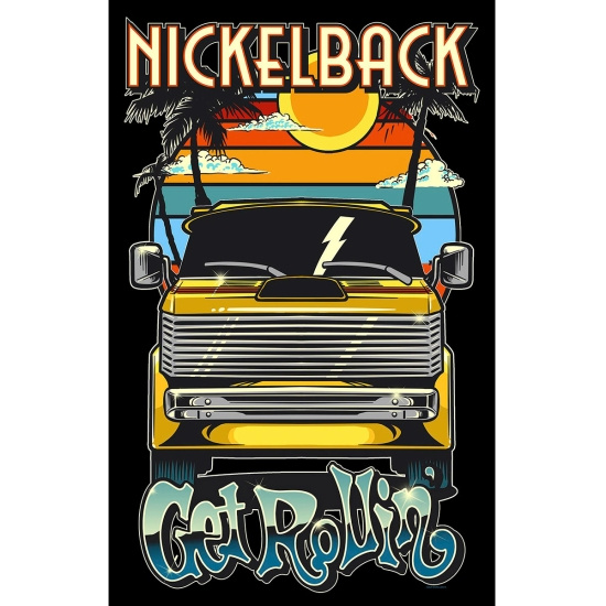 Nickelback - Get Rollin' Textile Poster