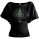 Lord Of The Rings - Frodo Leaf - Ladies Latin Boatneck Top Lord Of The Rings - Frodo Leaf - Ladies Latin Boatneck Top