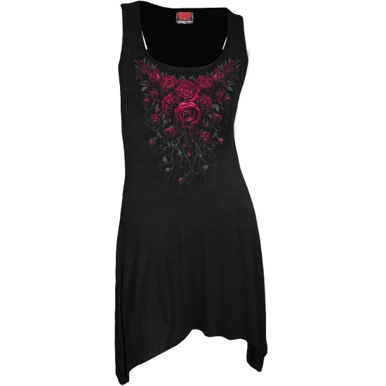 Spiral - Blood Rose - Ladies Goth Bottom Dress