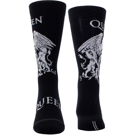 Queen - White Crest Uni Bl Socks