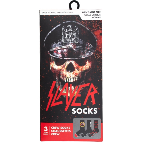 Slayer - Logos Gift Box Uni 3-Pack Socks