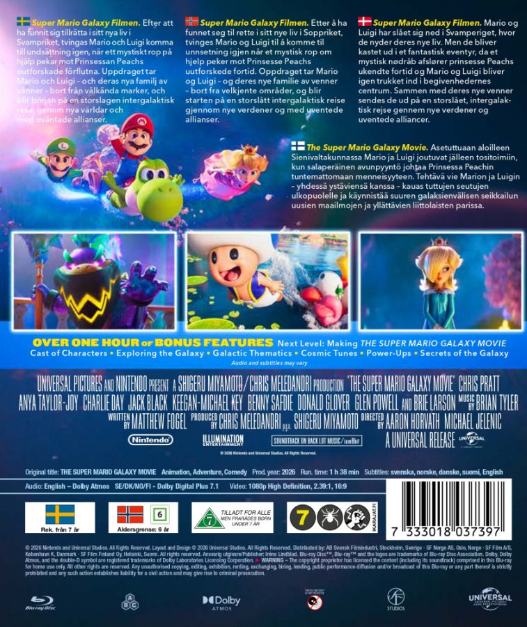 Movie - Super Mario Galaxy Movie (Blu-ray)
