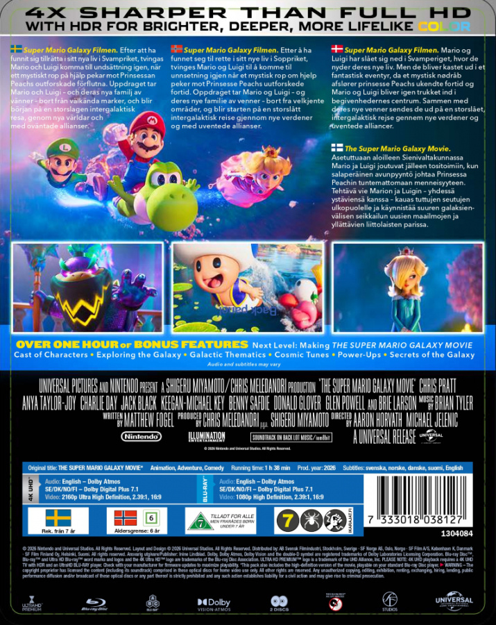 Movie - Super Mario Galaxy Movie (Steelbook 4K UHD + Blu-ray)