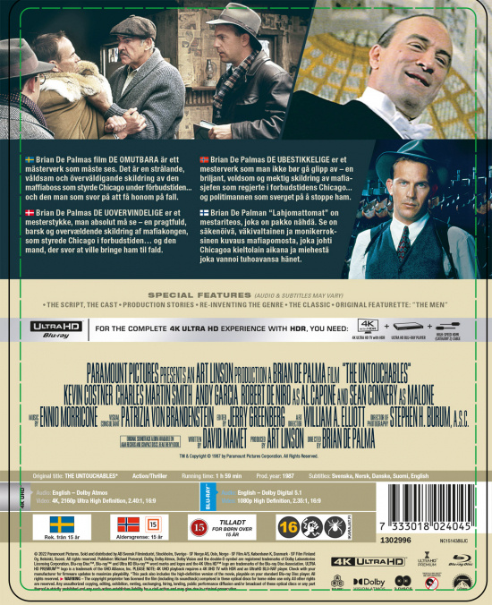 Movie - The Untouchables (Steelbook / 2 Disc)