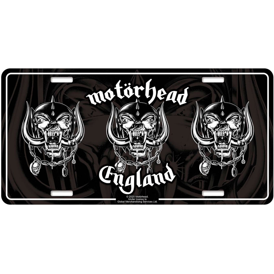 Motorhead - Number Plate: England