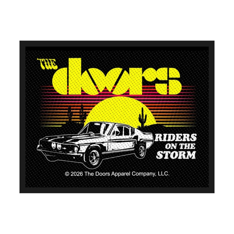 The Doors - Standard Woven Patch: Riders On The Storm