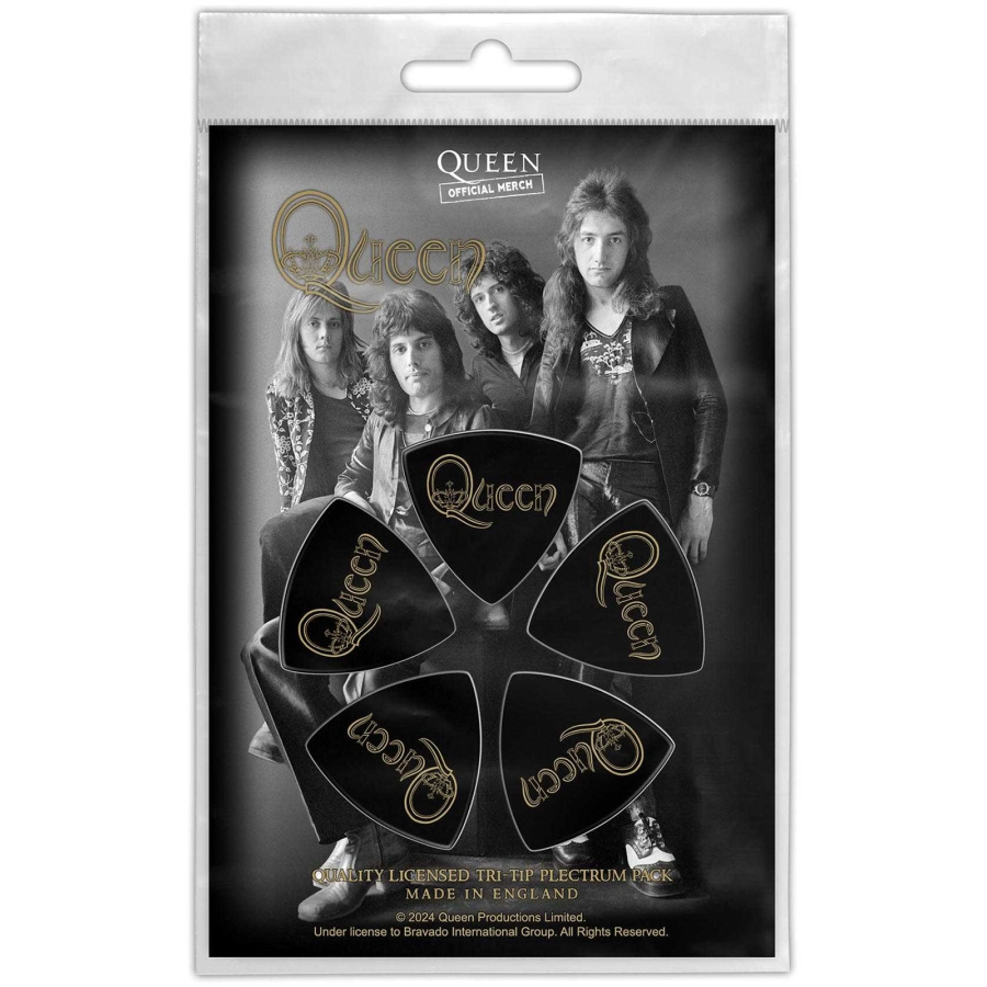 Queen - Tri-Tip Plectrum Pack: Logo