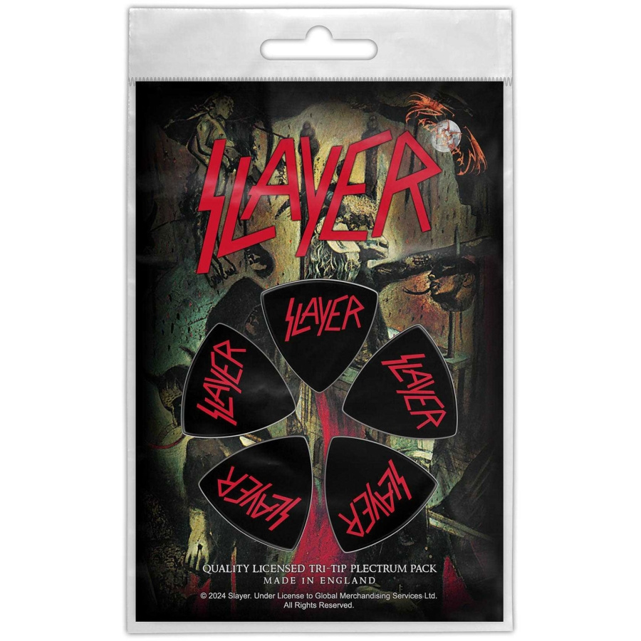Slayer - Tri-Tip Plectrum Pack: Logo