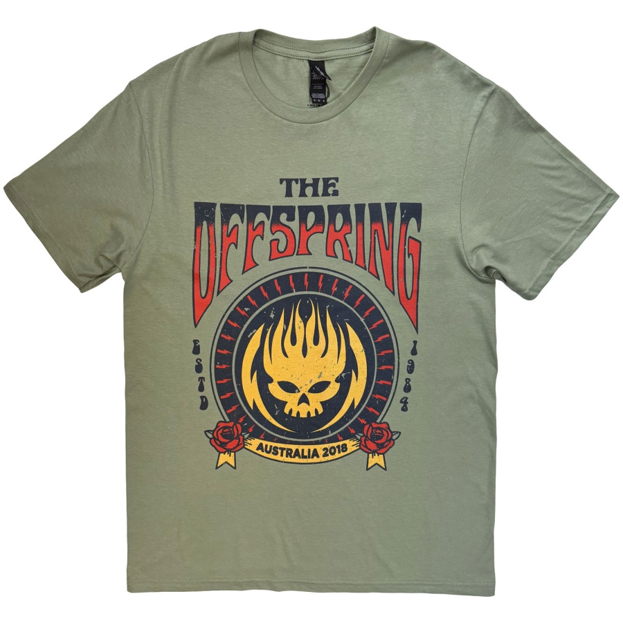 The Offspring - Unisex T-Shirt: Australia 2018 (Green)