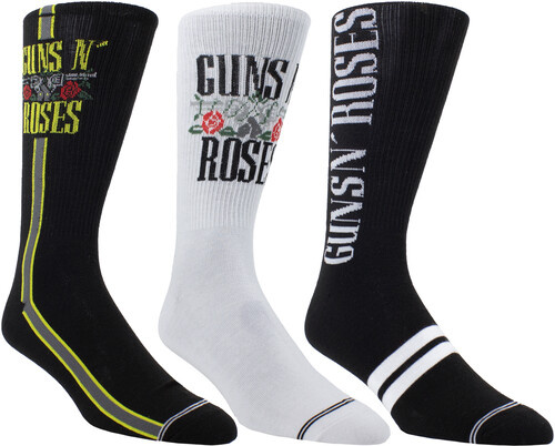 Guns N' Roses - Crew Socks (3 Pack Collector Guitar Shape Tin)