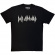 Def Leppard - Logo Mono Uni Bl T-Shirt Def Leppard - Logo Mono Uni Bl T-Shirt