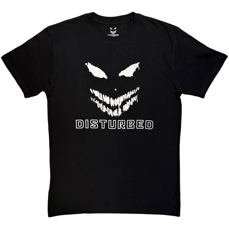 Disturbed - Logo Mono Uni Bl T-Shirt