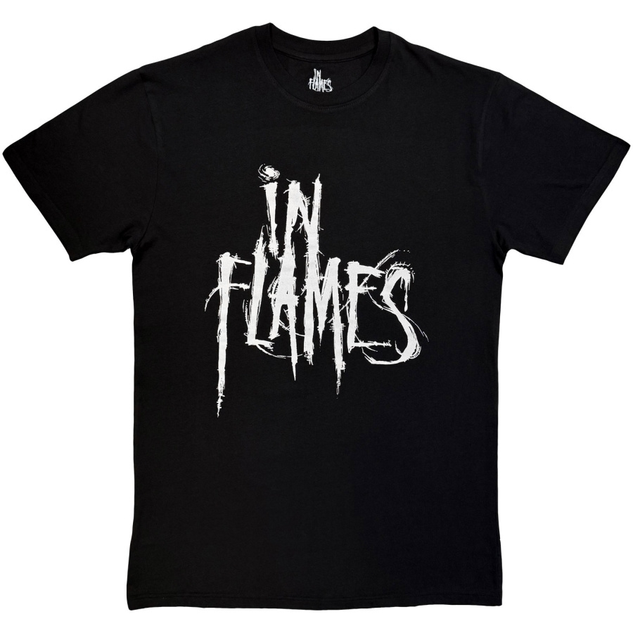 In Flames - Logo Mono Uni Bl T-Shirt