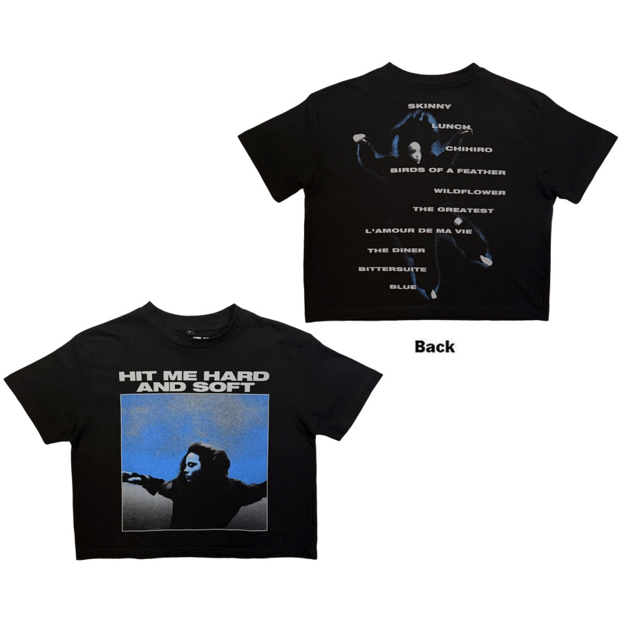 Billie Eilish - Hmhas Tracklist Lady Bl Crop Top