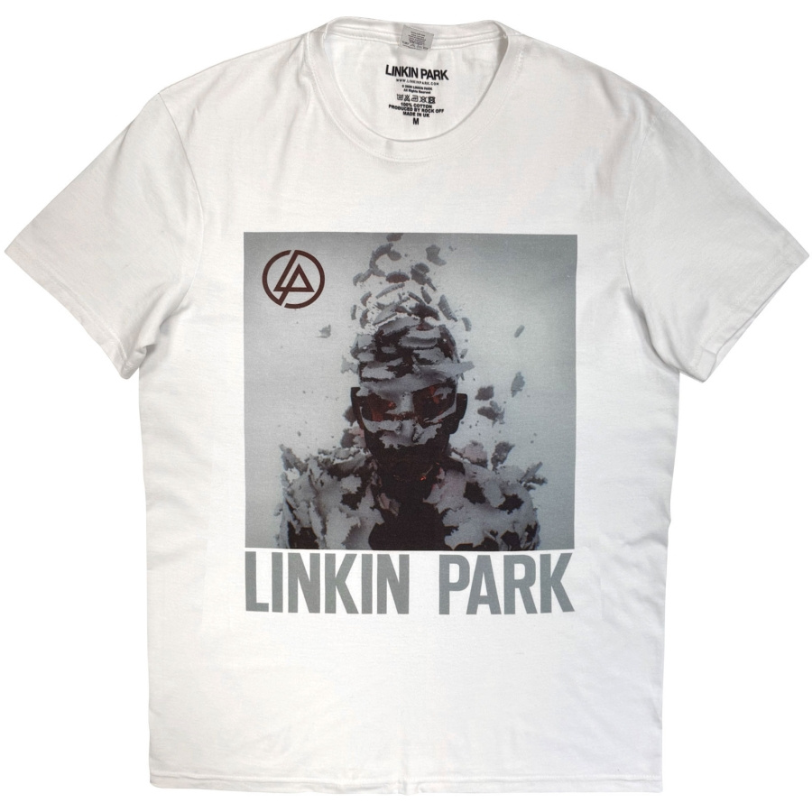 Linkin Park - Living Things Cover Art Uni Wht T-Shirt