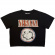 Nirvana - Distressed Logo Lady Bl Crop Top Nirvana - Distressed Logo Lady Bl Crop Top