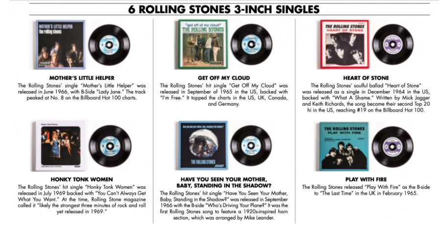 The Rolling Stones - 3-Inch Mini Record Player With Case (Black) Rsd Exclusive