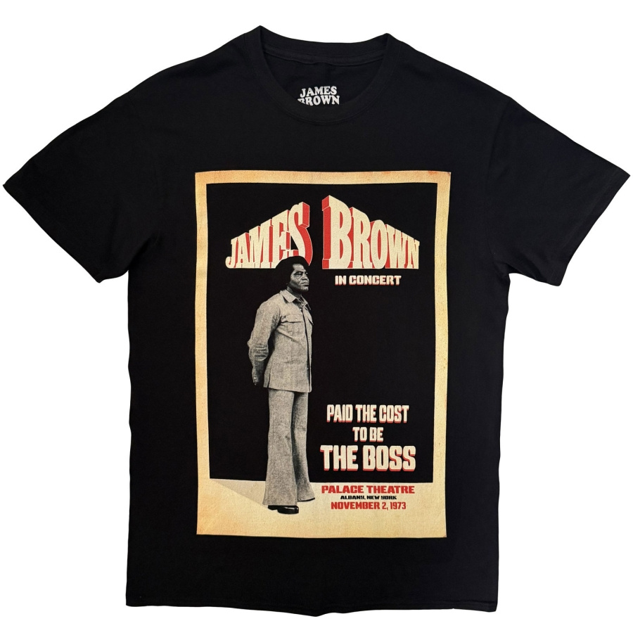 James Brown - The Boss Uni Bl T-Shirt