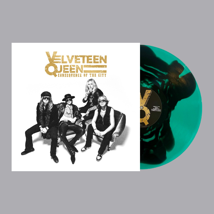 Velveteen Queen - Consequence Of The City (Green/Black Marble Vinyl LP)