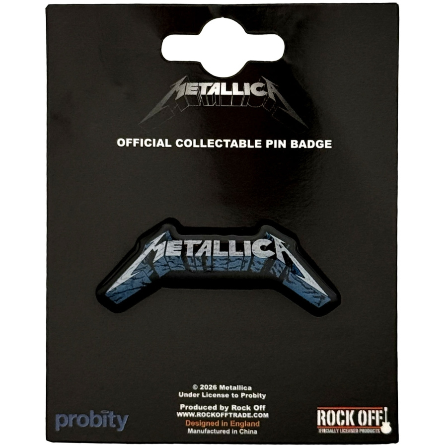Metallica - Blue Shadow Logo Pin Badge