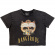 Michael Jackson - Dangerous Stone Wash Lady Char Crop Top Michael Jackson - Dangerous Stone Wash Lady Char Crop Top