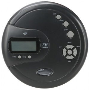 CD-Spelare - Gpx Pc332b Portable Cd Player With 60 Second Anti-Skip Fm Radio (Black)